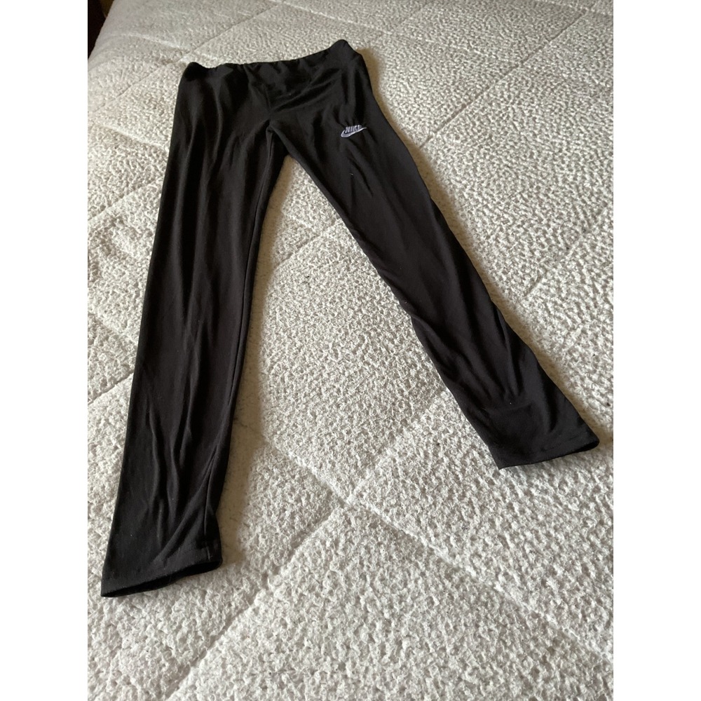 Ready To Go Leggings Womens Medium Black Good Nike Logo Activewear